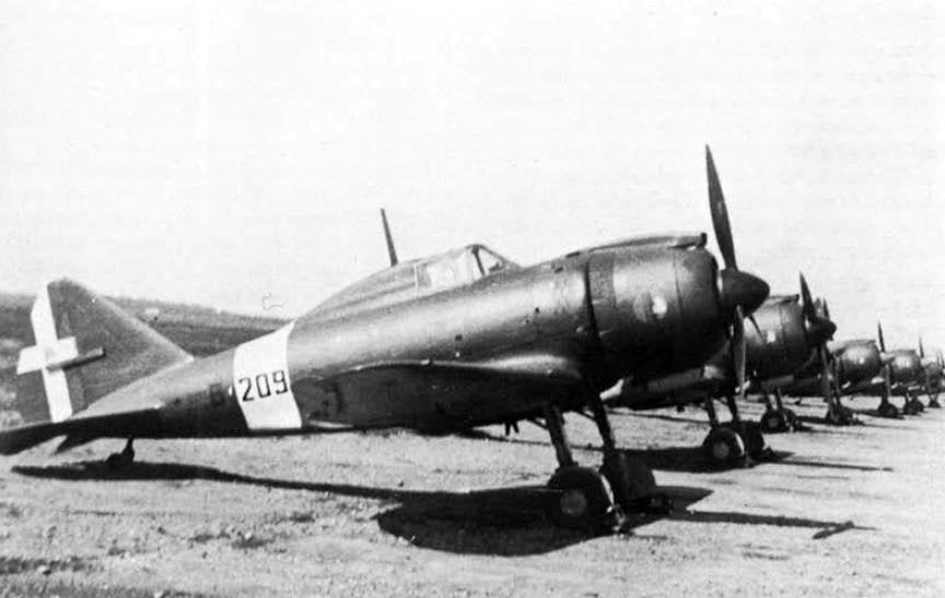 Reggiane Re2002 Ariete Fighter Bomber A4 Photo Print