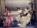 Reggianini Vittorio Elegant Figures In An Interior A4 Photo Print