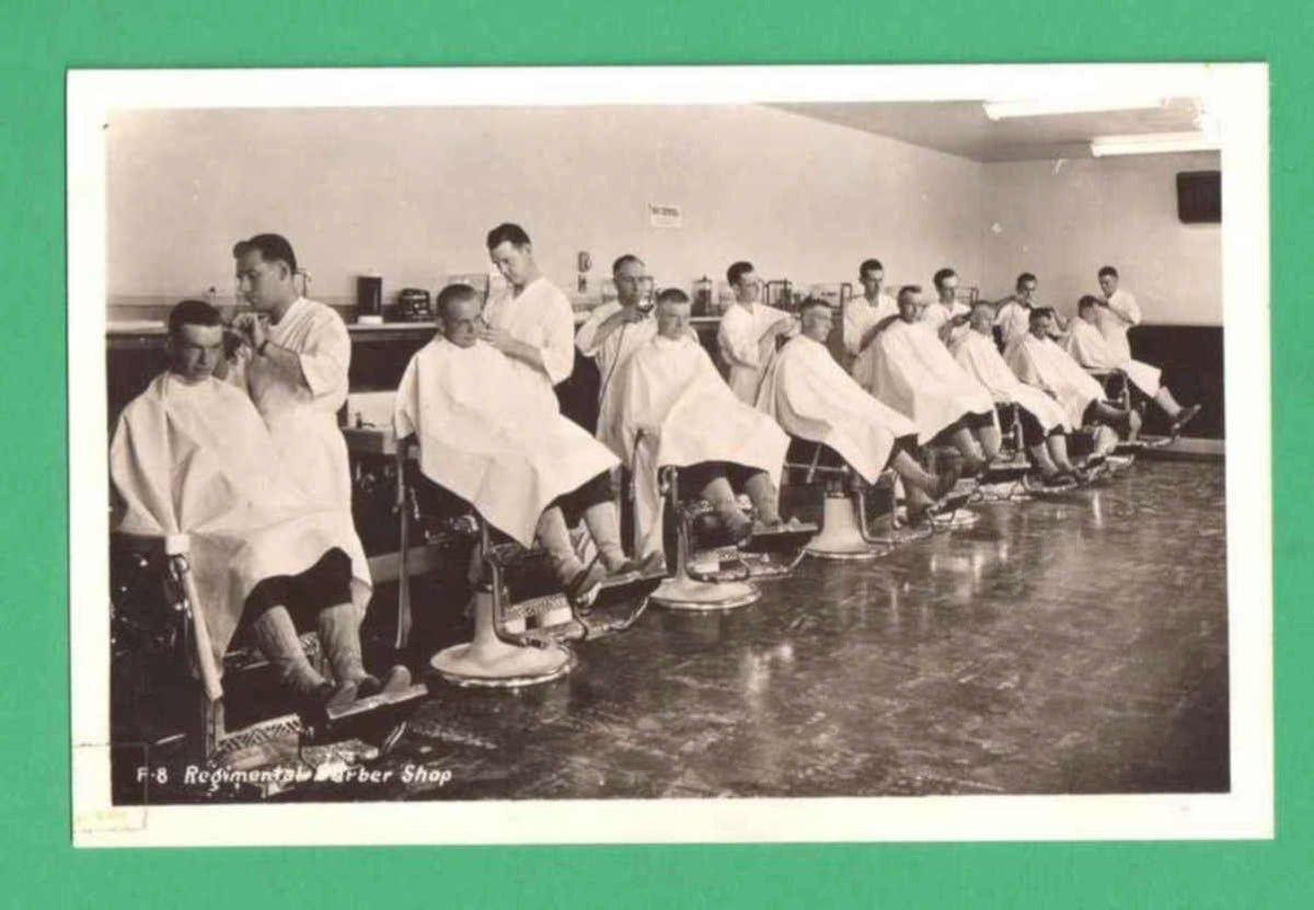 Regimental Barber Shop Vintage Retro Advert Ads A4 Photo Print
