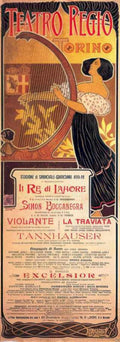 Regio Boccanegra Opera Vintage Retro Advert Ads A4 Photo Print