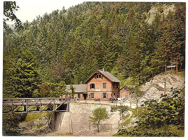 Reichenau road house Lower Austria Vintage A4 Photo Print