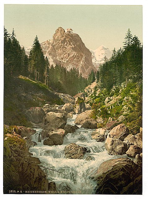 Reichenbach Bernese Oberland Vintage A4 Photo Print