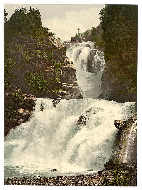 Reichenbach general view Bernese Oberland Vintage A4 Photo Print