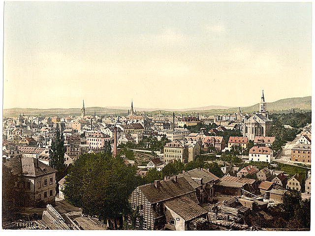 Reichenberg general view Bohemia Vintage A4 Photo Print