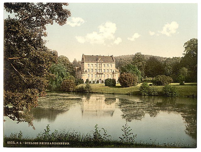 Reinhardsbrunn Castle Friedrichrhoda Thuringia Vintage A4 Photo Print