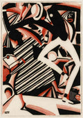 Reiss Winold Interpretation of Harlem Jazz A4 Photo Print