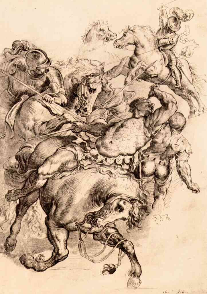 Reiter Battle Rubens A4 Photo Print