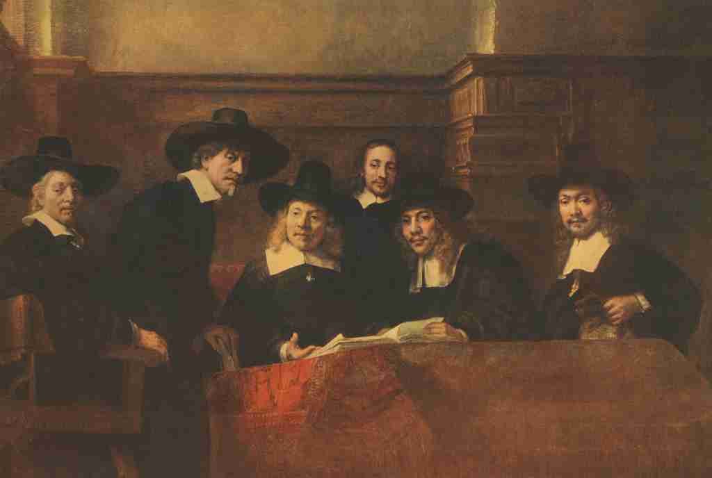 Rembrandt 1606 1669 Famous Paintings 1913 Cloth Merchants Guild A4 Photo Print