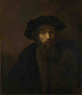 Rembrandt A Bearded Man in a Cap A4 Photo Print