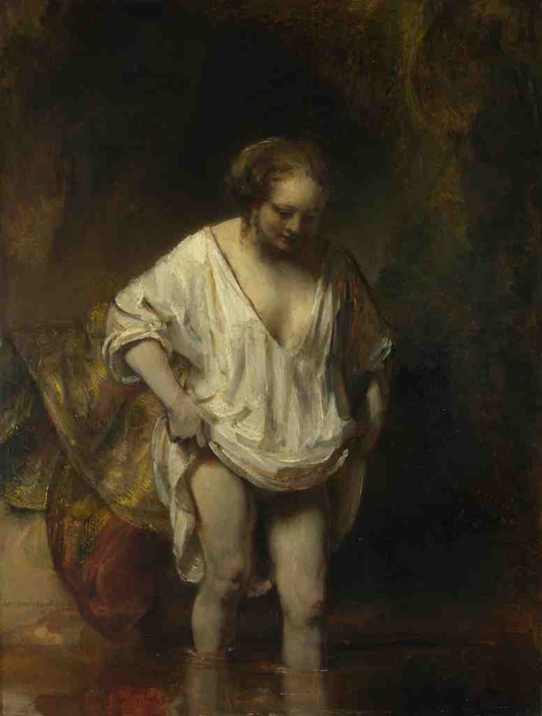 Rembrandt A Woman bathing in a Stream Hendrickje Stoffels A4 Photo Print