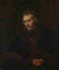 Rembrandt An Elderly Man as Saint Paul A4 Photo Print