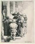 Rembrandt Beggars At The Door 1648 A4 Photo Print