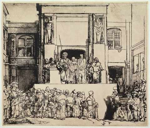 Rembrandt Christ Presented To The People 1655 A4 Photo Print