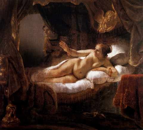Rembrandt Danae A4 Photo Print