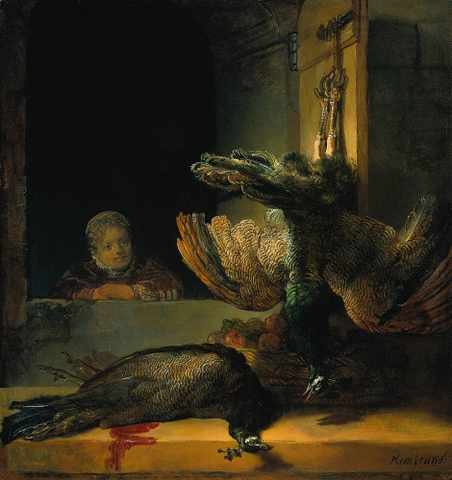 Rembrandt Dead Peacocks A4 Photo Print