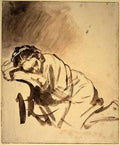 Rembrandt Hendrickje Sleeping C1655 A4 Photo Print