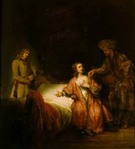 Rembrandt Joseph Accused by Potiphars Wife A4 Photo Print