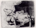 Rembrandt Joseph and Potiphars Wife A4 Photo Print