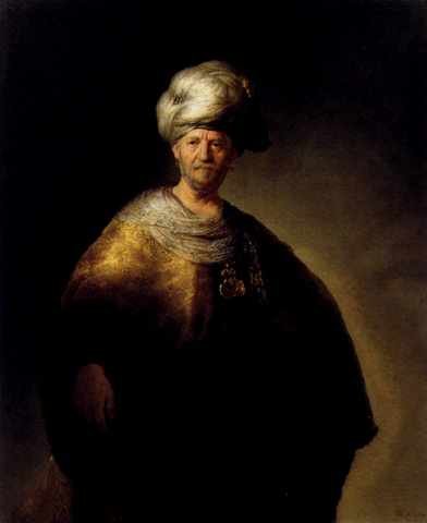 Rembrandt Man In Oriental Dress A4 Photo Print
