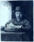 Rembrandt Rembrandt Drawing At Window 1648 A4 Photo Print
