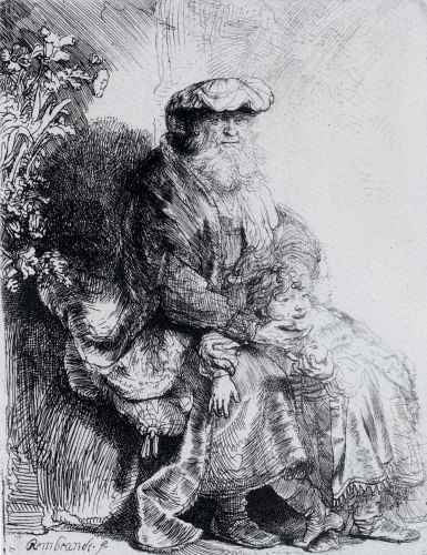Rembrandt Rembrandt Jacob Caressing Benjamin A4 Photo Print