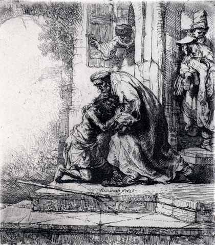 Rembrandt Return Of The Prodigal Son 1636 A4 Photo Print
