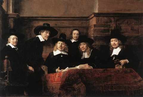 Rembrandt Sampling Officials Of The Drapers Guild A4 Photo Print