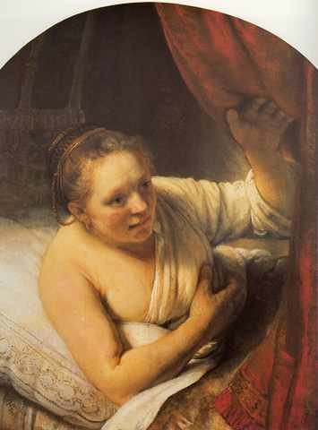Rembrandt Sarah Waiting For Tobias A4 Photo Print