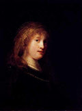 Rembrandt SaskiWearing Veil A4 Photo Print