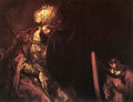 Rembrandt Saul and David A4 Photo Print