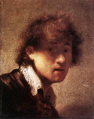 Rembrandt Self Portrait 1629 A4 Photo Print