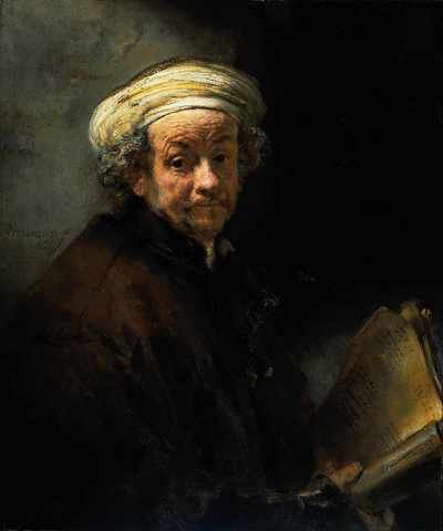 Rembrandt Self Portrait As The Apostle St Paul A4 Photo Print