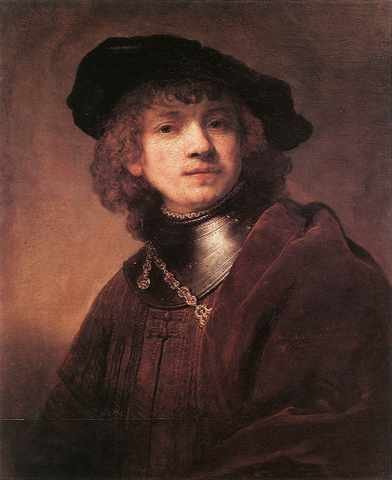 Rembrandt Self Portrait As Young Man 1634 A4 Photo Print