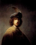 Rembrandt Self Portrait In Plumed Hat A4 Photo Print