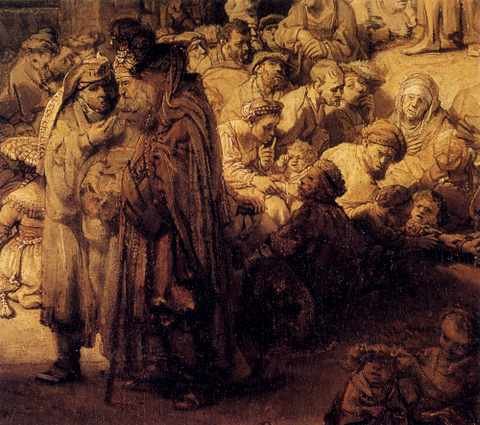 Rembrandt St John The Baptist Preaching Detail A4 Photo Print