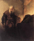 Rembrandt St Paul at his Writing Desk A4 Photo Print