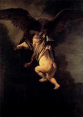 Rembrandt The Abduction Of Ganymede A4 Photo Print