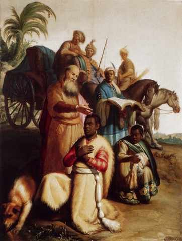Rembrandt The Baptism Of The Eunuch A4 Photo Print
