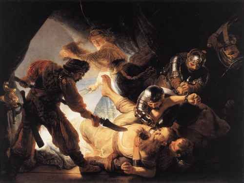 Rembrandt The Blinding of Samson A4 Photo Print