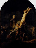 Rembrandt The Elevation Of The Cross A4 Photo Print