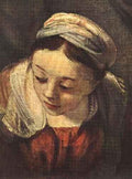 Rembrandt The Holy Family detail A4 Photo Print