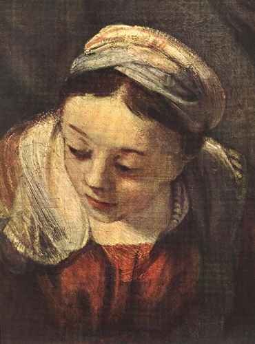 Rembrandt The Holy Family detail A4 Photo Print