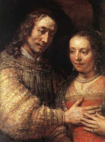 Rembrandt The Jewish Bride Detail1 A4 Photo Print