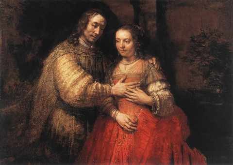 Rembrandt The Jewish Bride A4 Photo Print