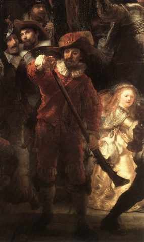 Rembrandt The Nightwatch Detail2 A4 Photo Print