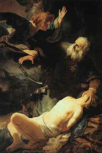 Rembrandt The Sacrifice of Abraham A4 Photo Print