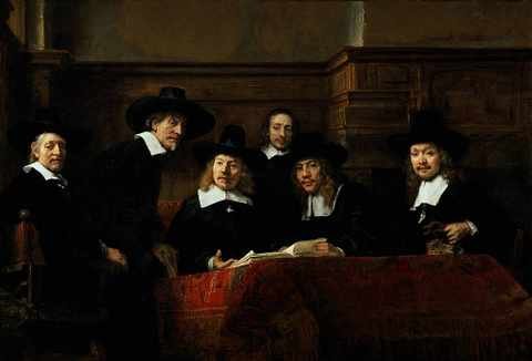 Rembrandt The Sampling Officials A4 Photo Print