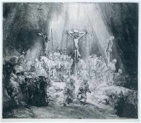Rembrandt The Three Crosses 1653 A4 Photo Print
