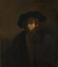 Rembrandt a bearded man in a cap 1657 Art A4 Photo Print