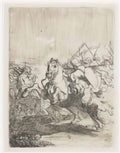 Rembrandt a cavalry fight 1632 Art A4 Photo Print